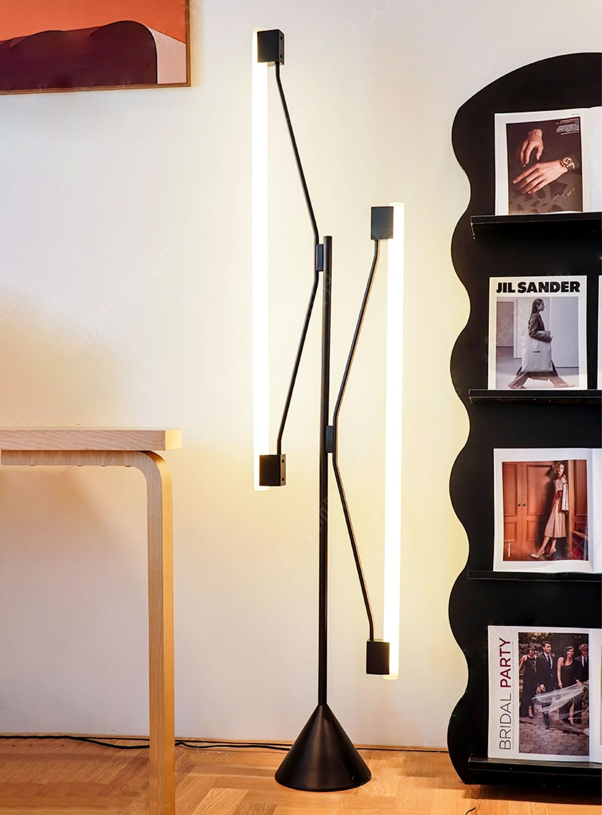 Axis gulvlampe med to rør