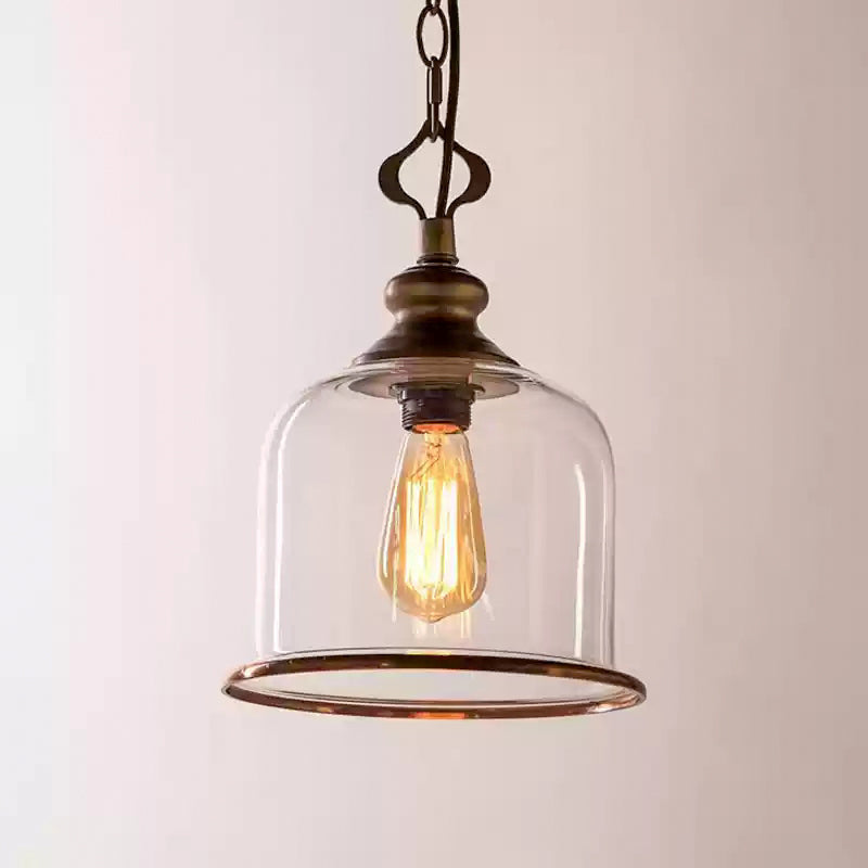 Celaniella vintage-pendel i glas med elegant udtryk