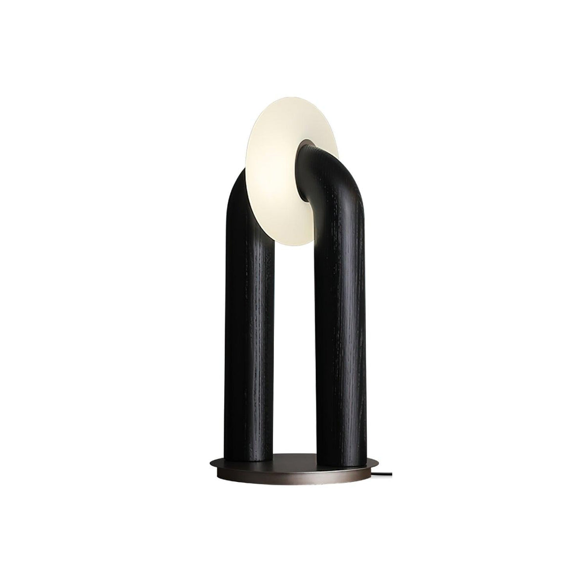 Elvelelia vintage-bordlampe i træ