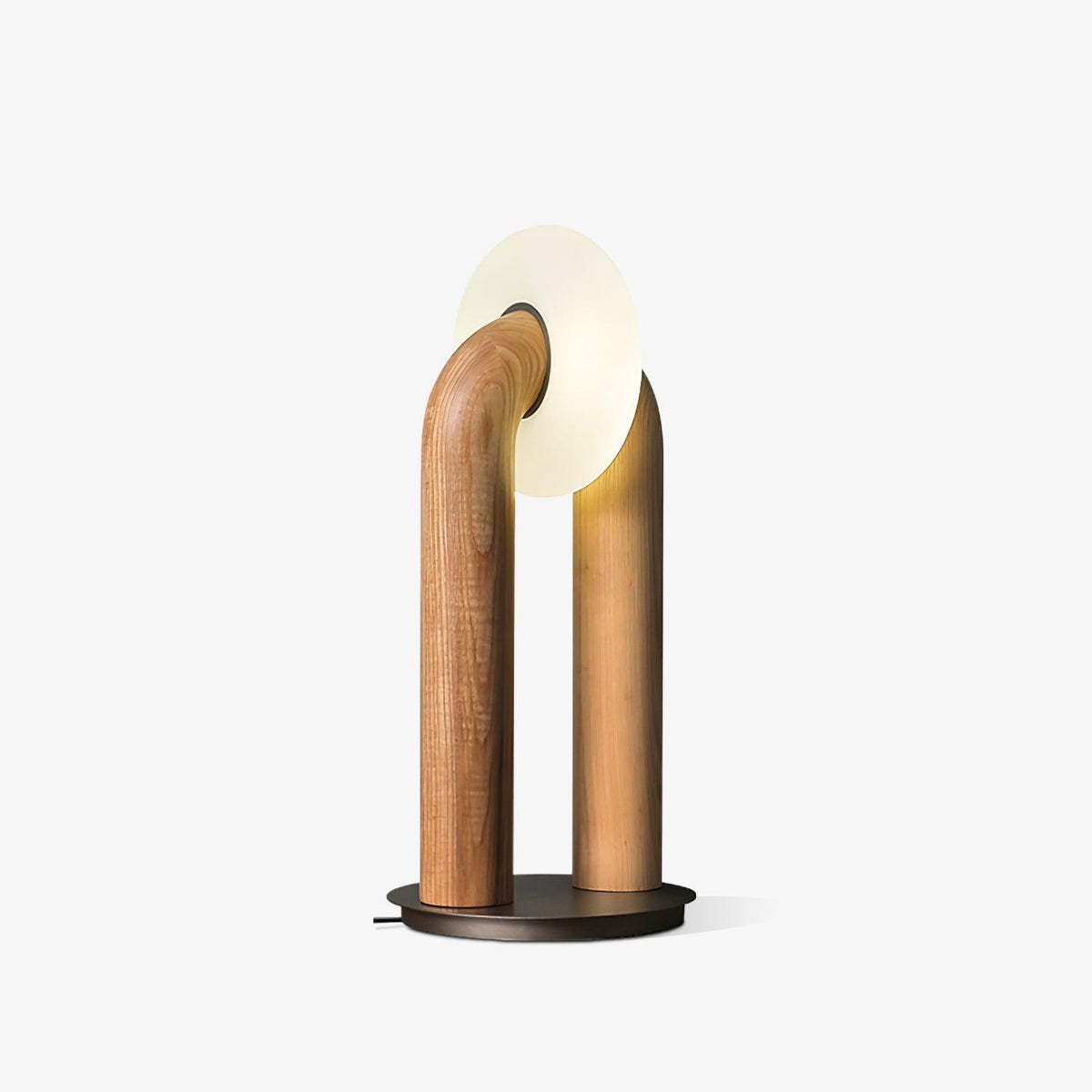 Elvelelia vintage-bordlampe i træ