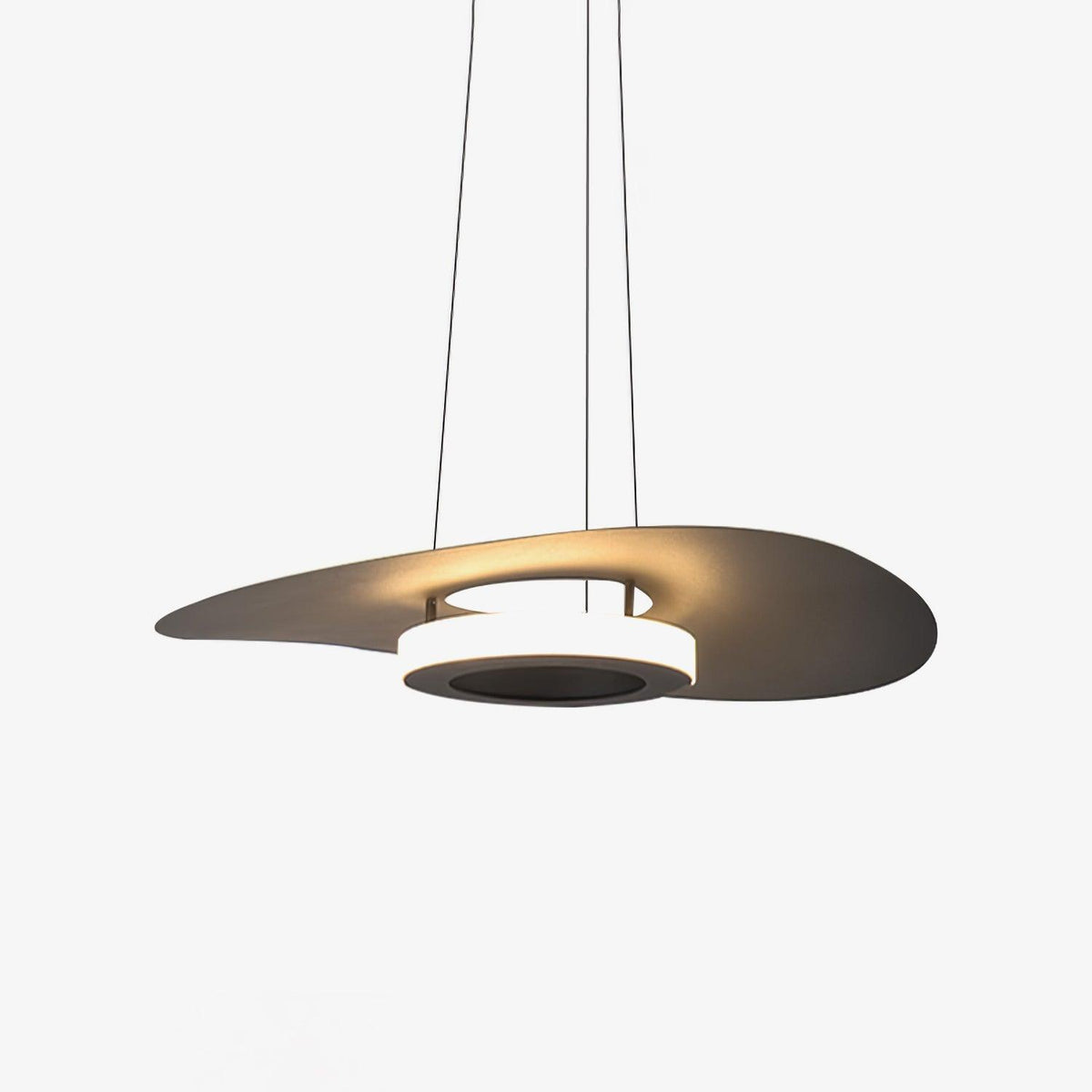 Woka, minimalistinen alumiininen UFO-rengasriippuvalaisin