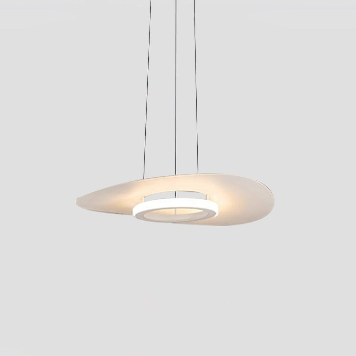 Woka, minimalistinen alumiininen UFO-rengasriippuvalaisin