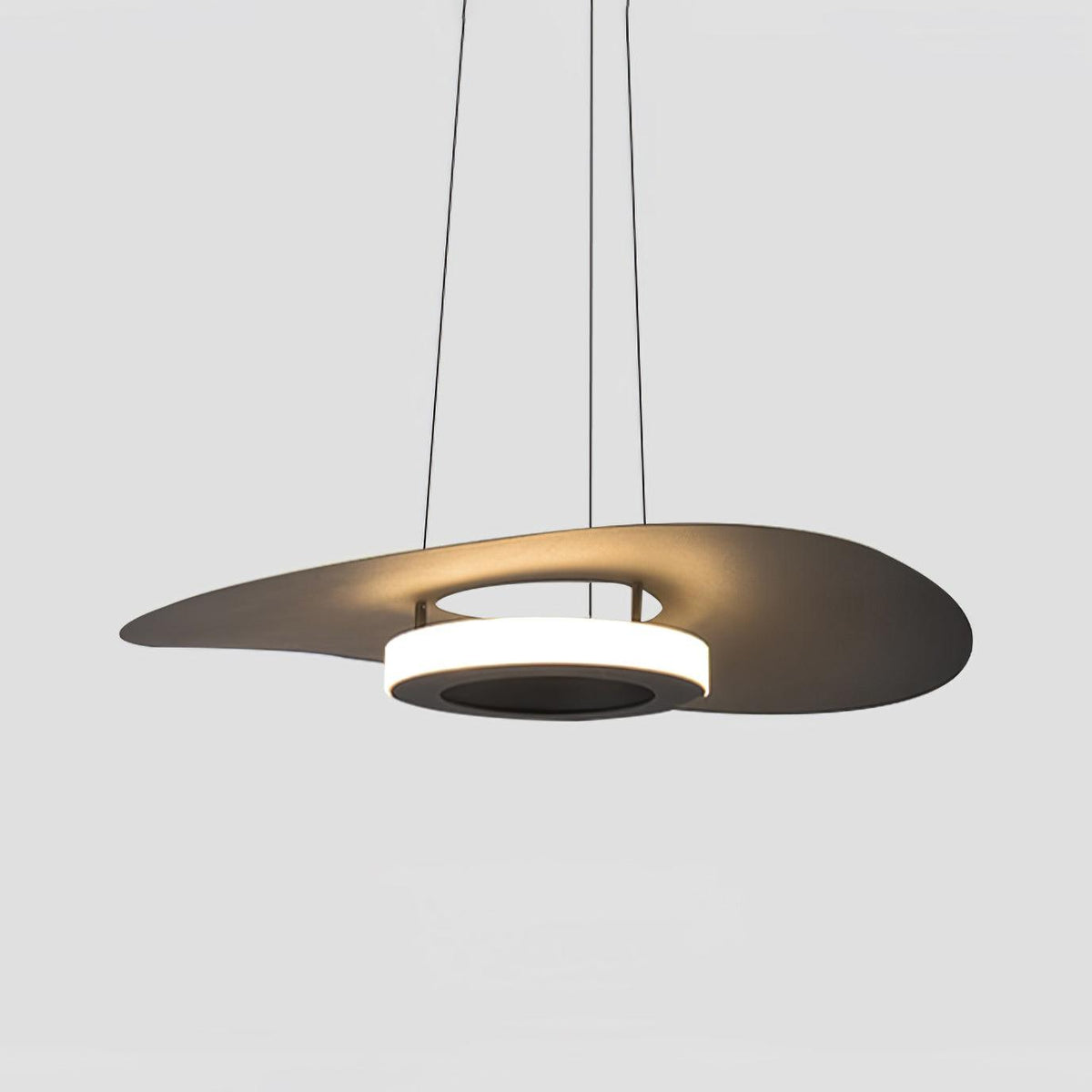 Woka, minimalistinen alumiininen UFO-rengasriippuvalaisin