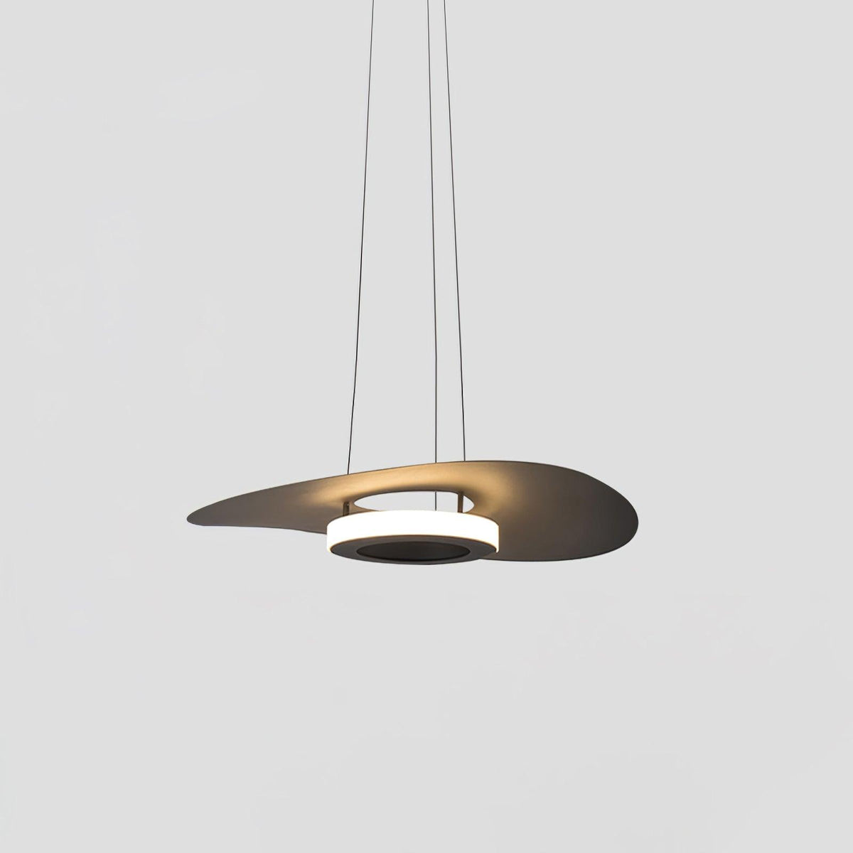Woka, minimalistinen alumiininen UFO-rengasriippuvalaisin