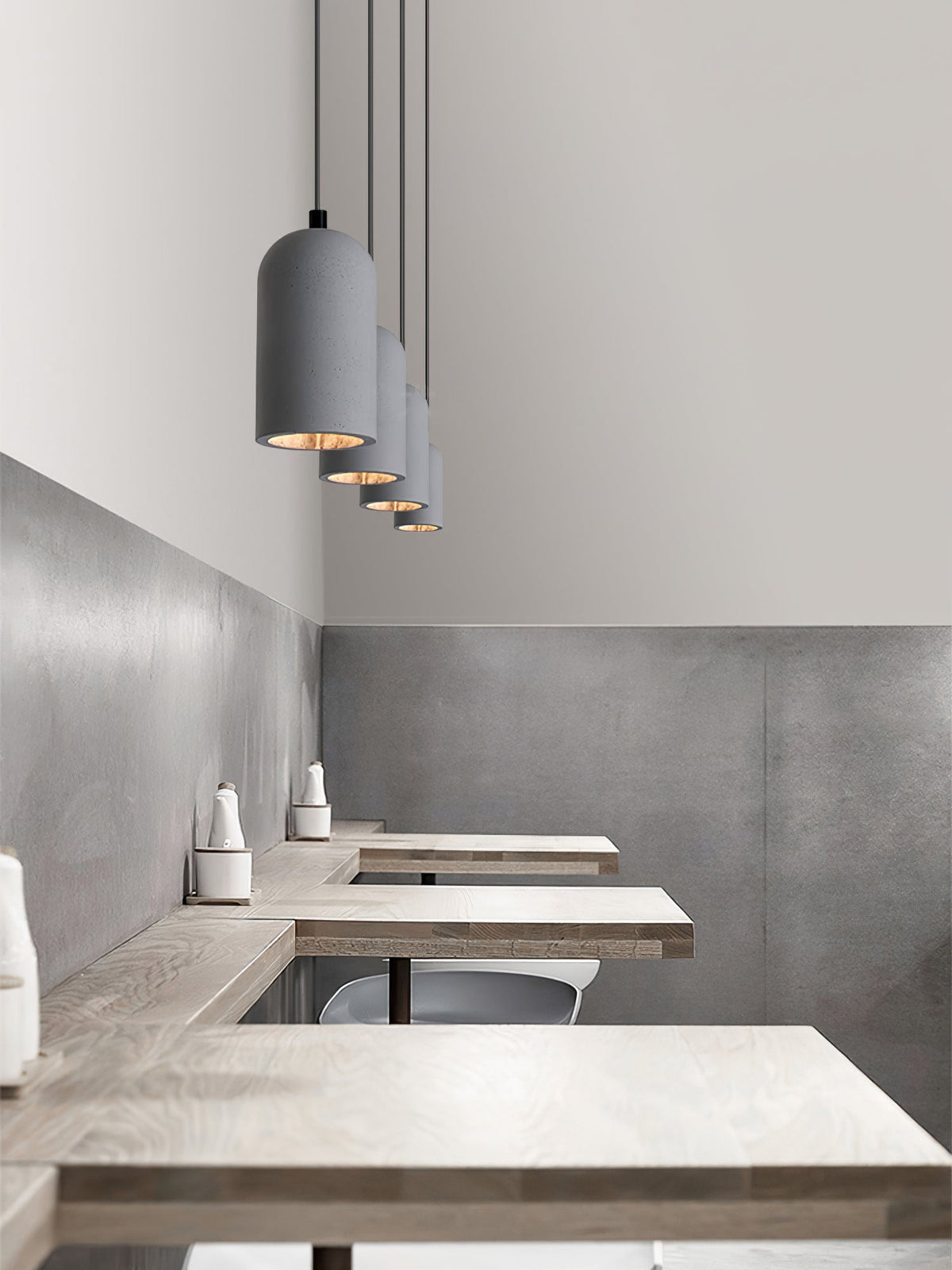 Brol industriel pendellampe i terrazzo
