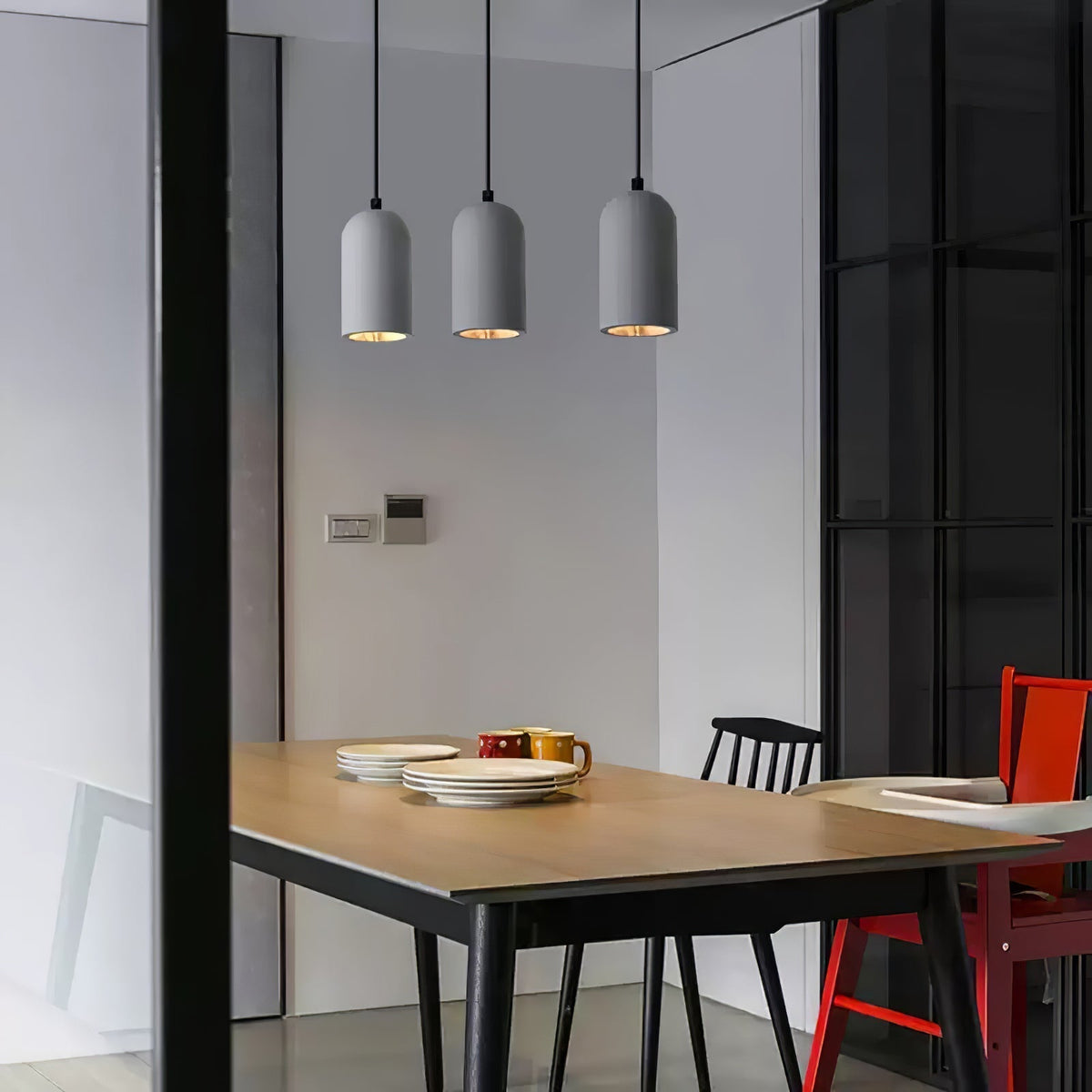 Brol industriel pendellampe i terrazzo