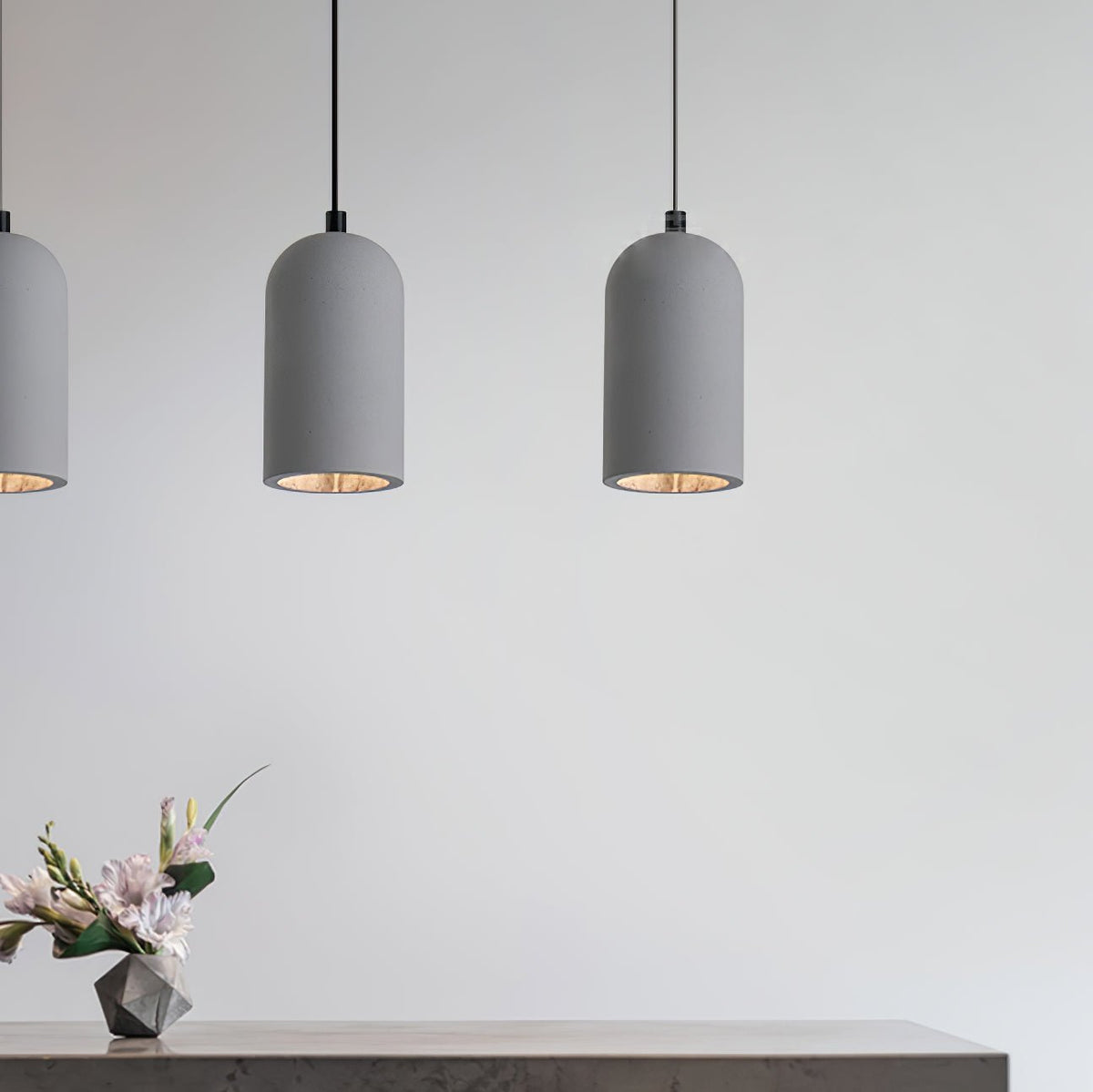 Brol industriel pendellampe i terrazzo
