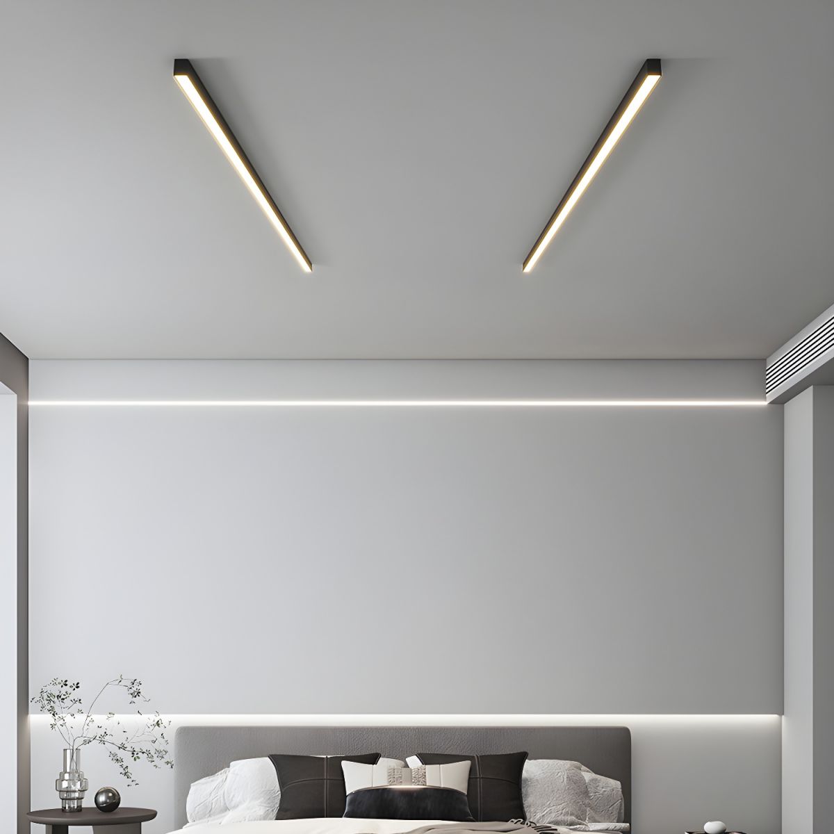 Somino loftslampe lineær ultratynd minimalistisk funktionel