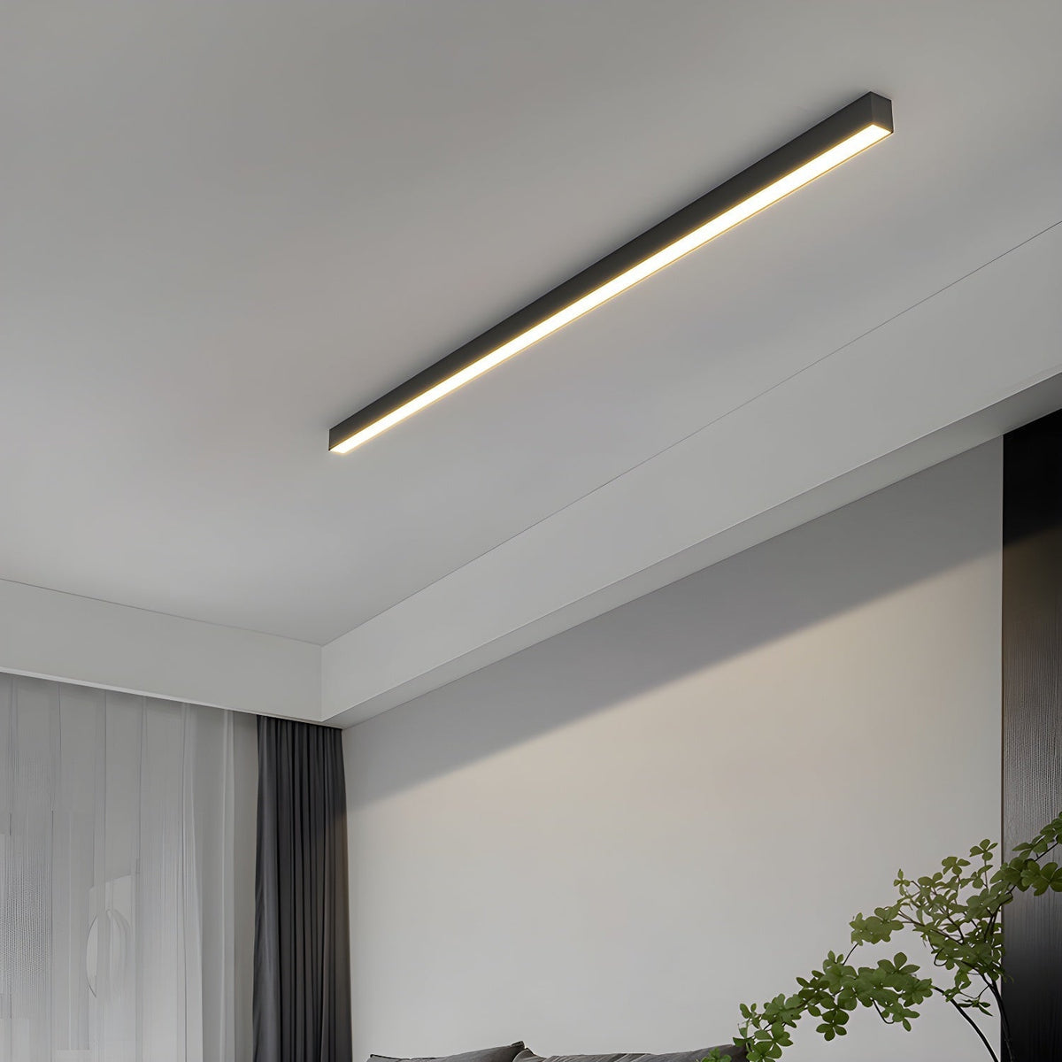 Somino loftslampe lineær ultratynd minimalistisk funktionel