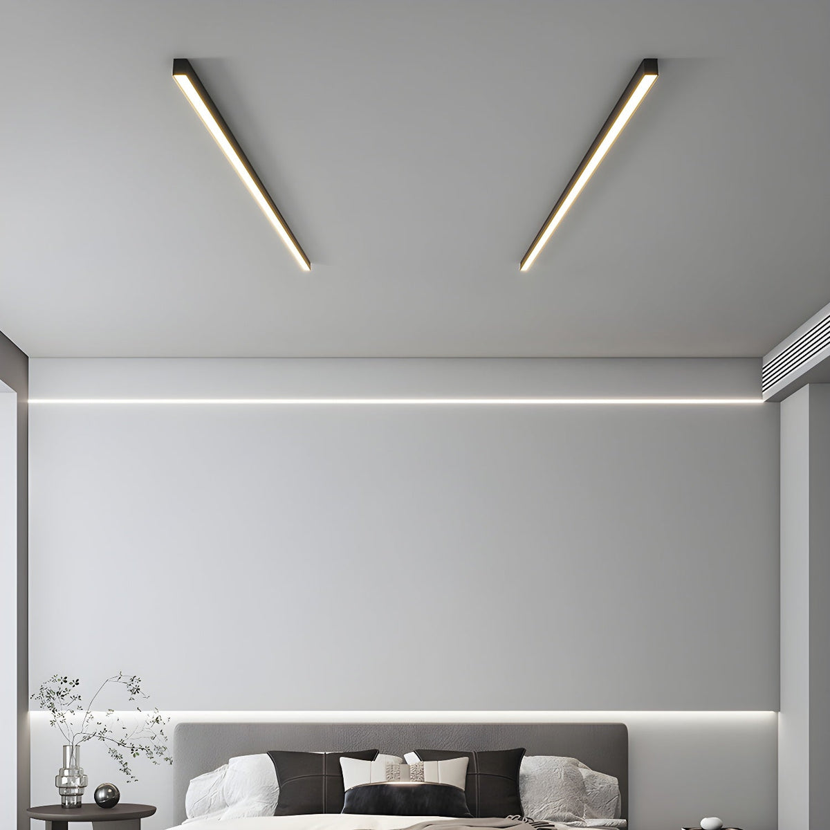 Somino loftslampe lineær ultratynd minimalistisk funktionel