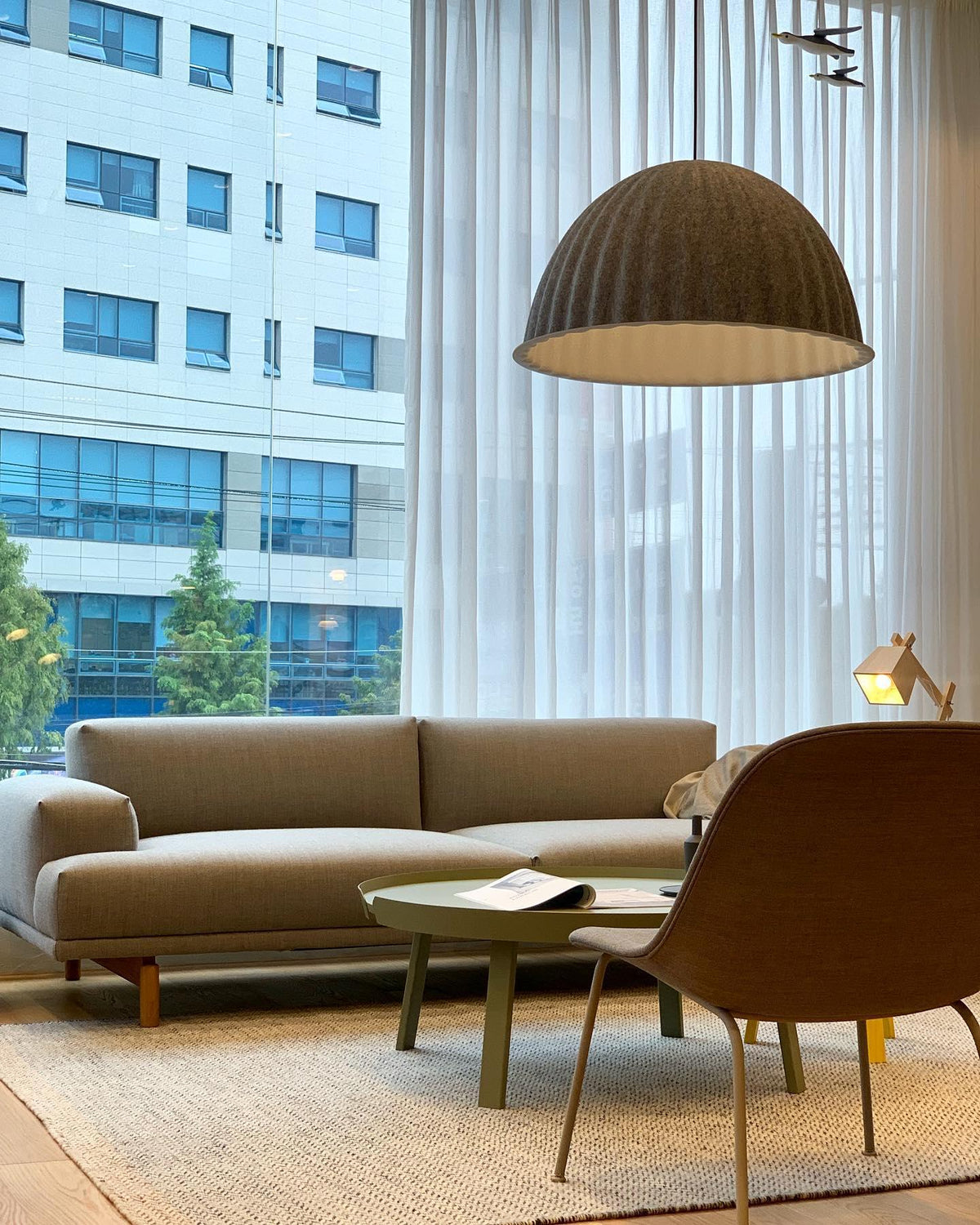Dinora klassískur hengilampi úr filti