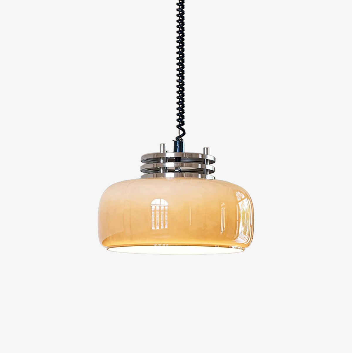 Quorin industriell pendellampa i glas