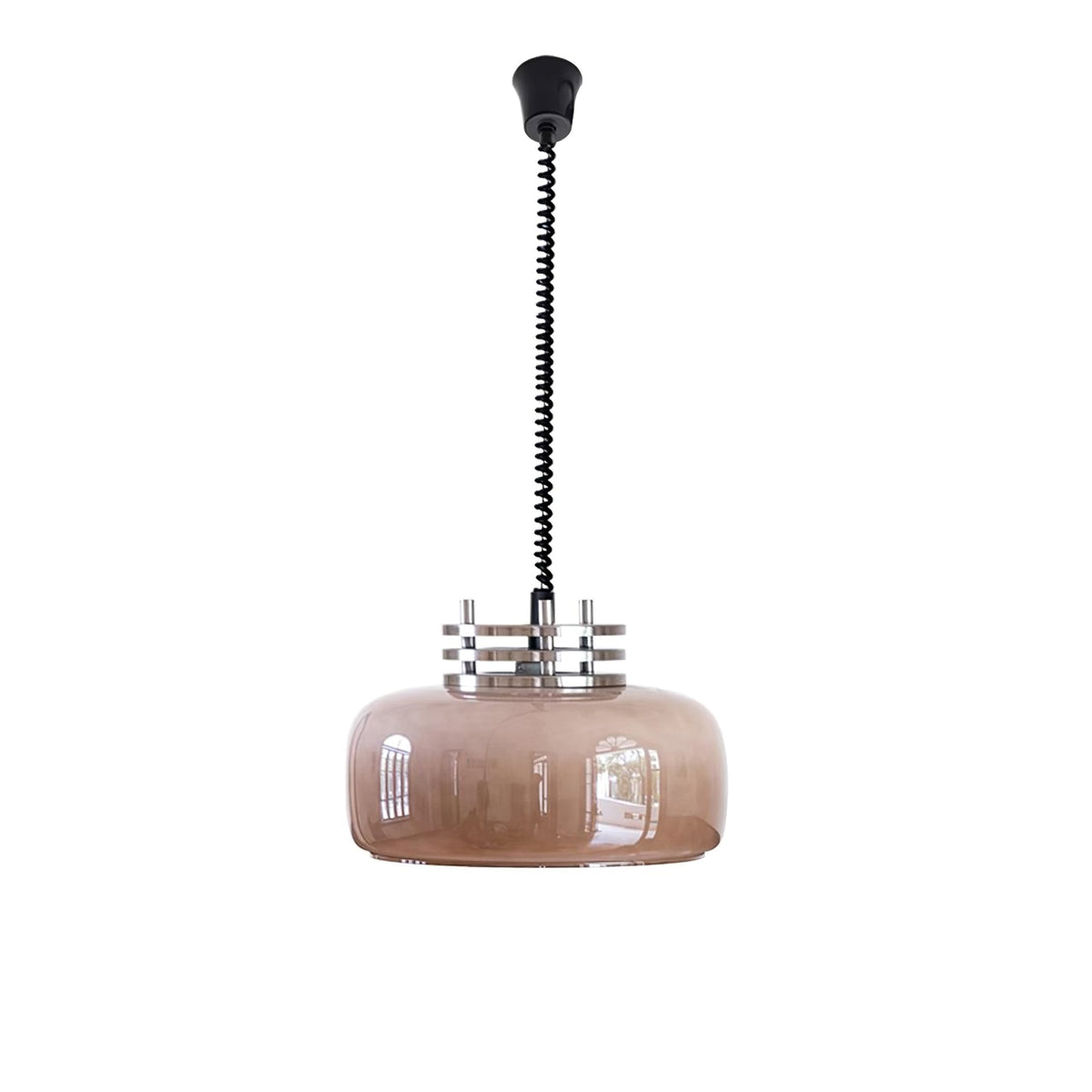 Quorin industriell pendellampa i glas