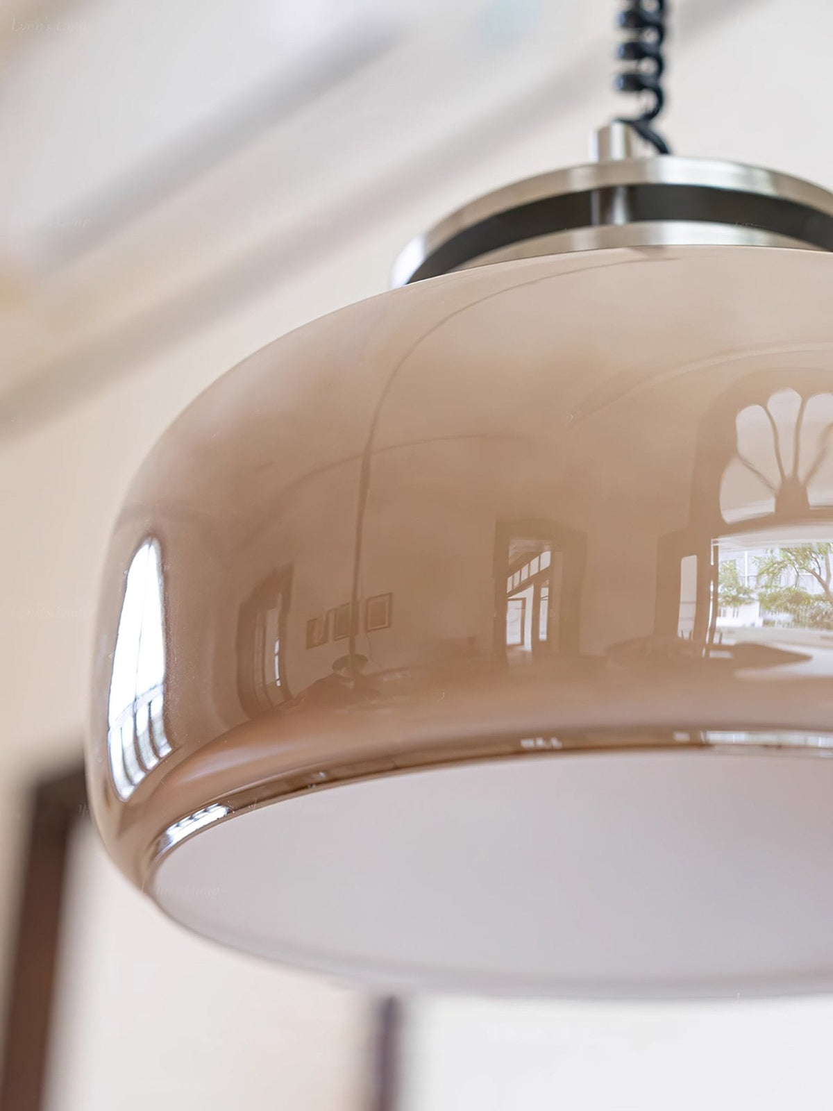 Quorin industriell pendellampa i glas
