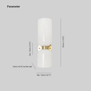 Meza Modern Vägglampa Med Dubbla Huvuden 4 Färger Mässing Glas Vardagsrum/Sovrum/Kök