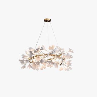 Olivia Modern Design LED Pendellampa Metall Guld Gingko Keramik Vardagsrum/Matsal/Sovrum