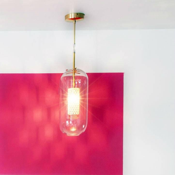 Sypharil minimalistisk pendellampe i glas
