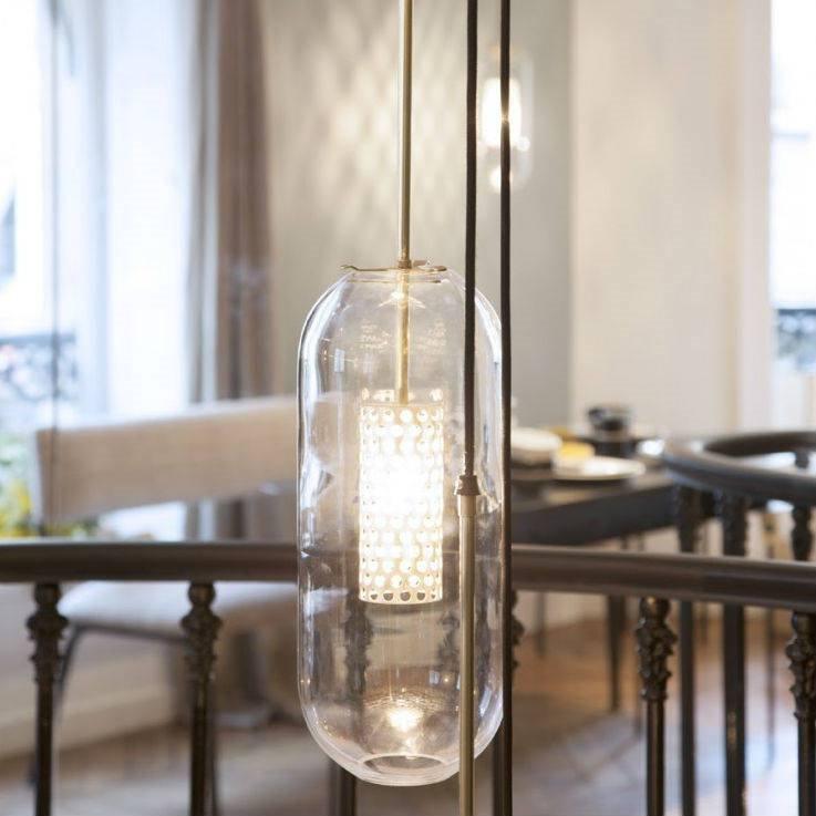 Sypharil minimalistisk pendellampe i glas