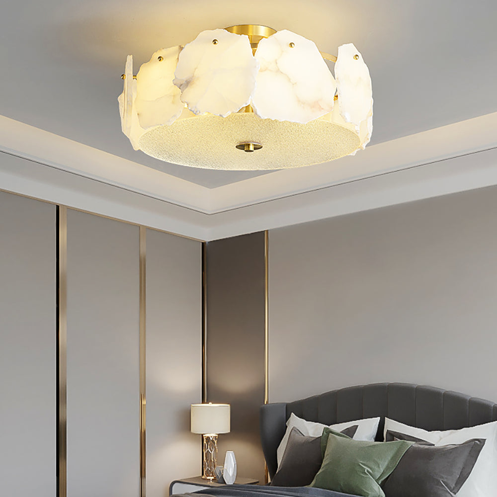 Peld Alabaster Flush Mount Light