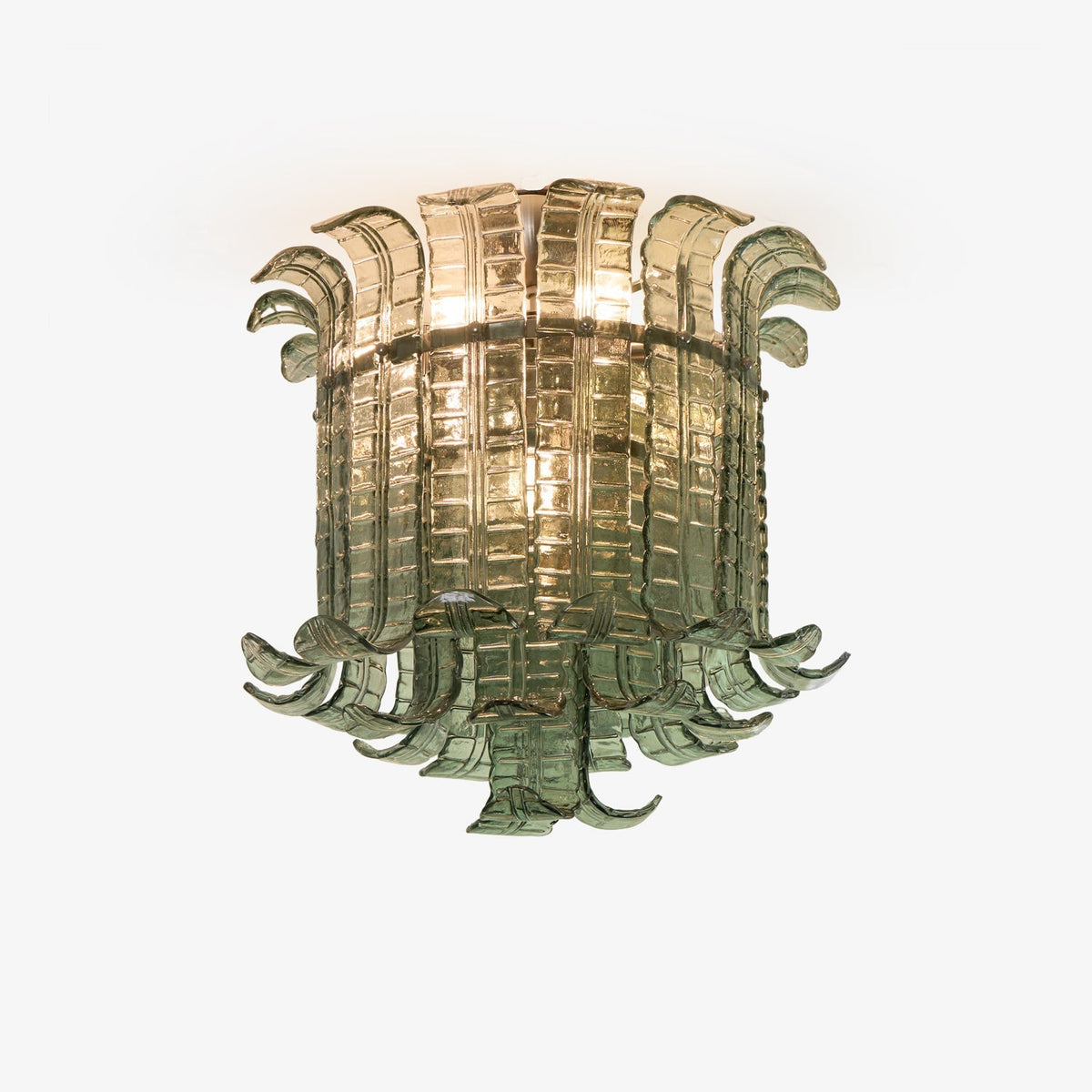 Eirisora loftljós úr Murano-gleri með blómkrónu, vintage