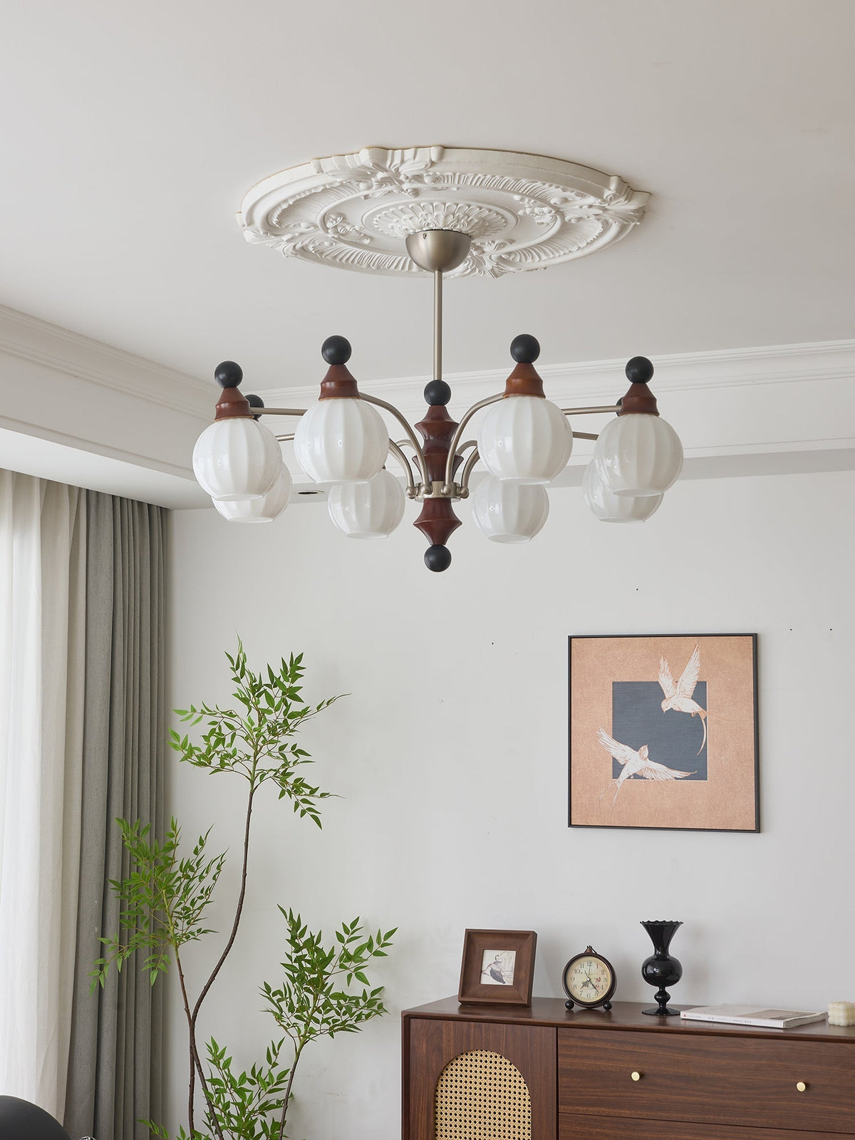 Zosilara elegant traditionel lysekrone i træ