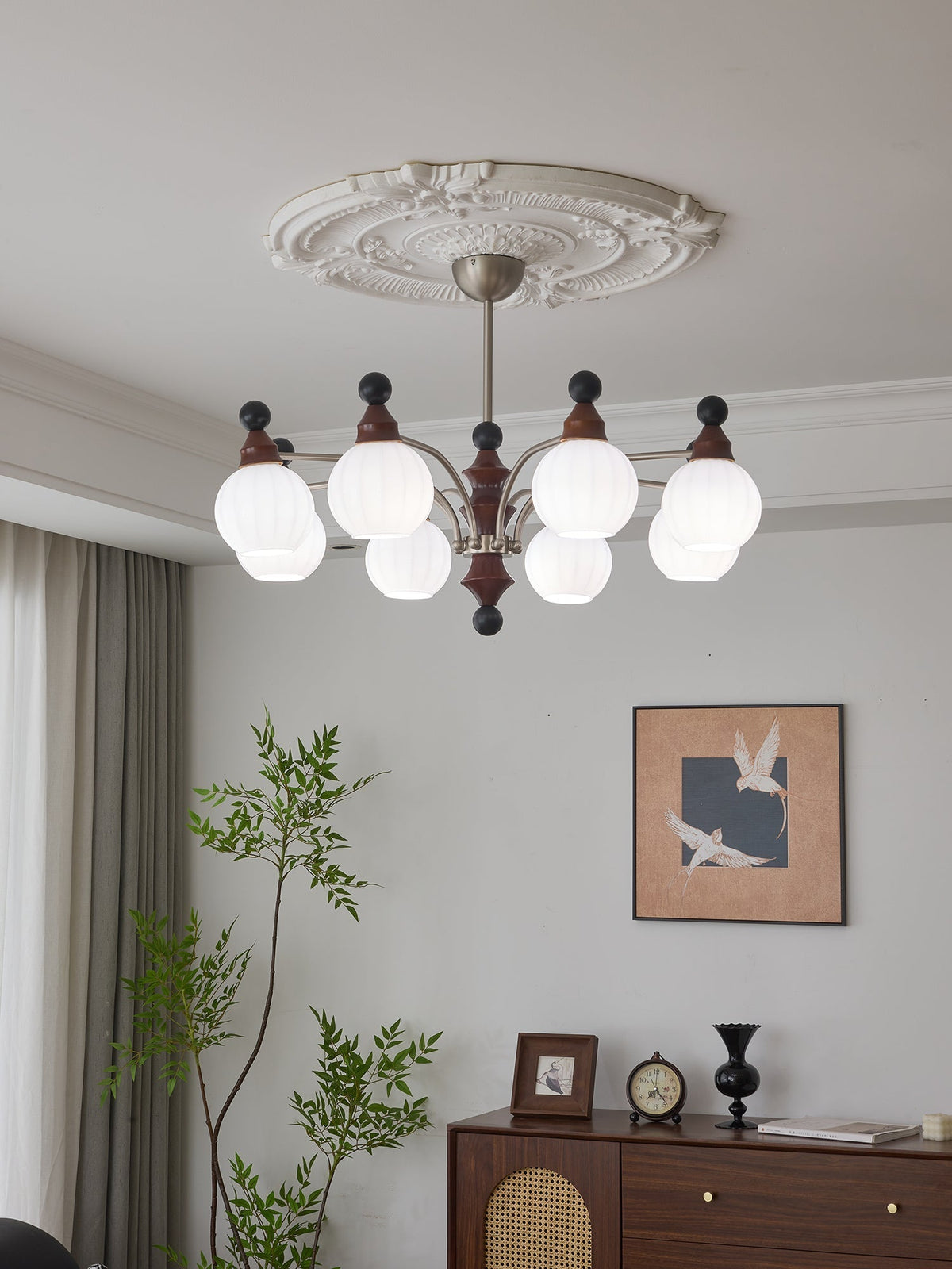 Zosilara elegant traditionel lysekrone i træ
