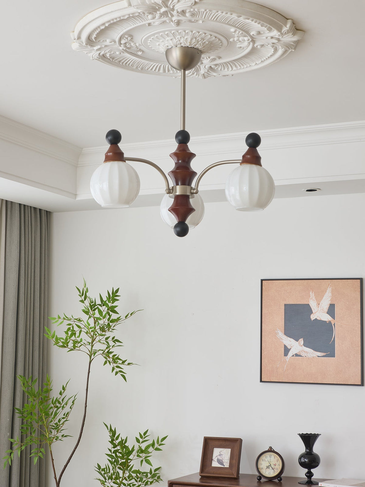 Zosilara elegant traditionel lysekrone i træ