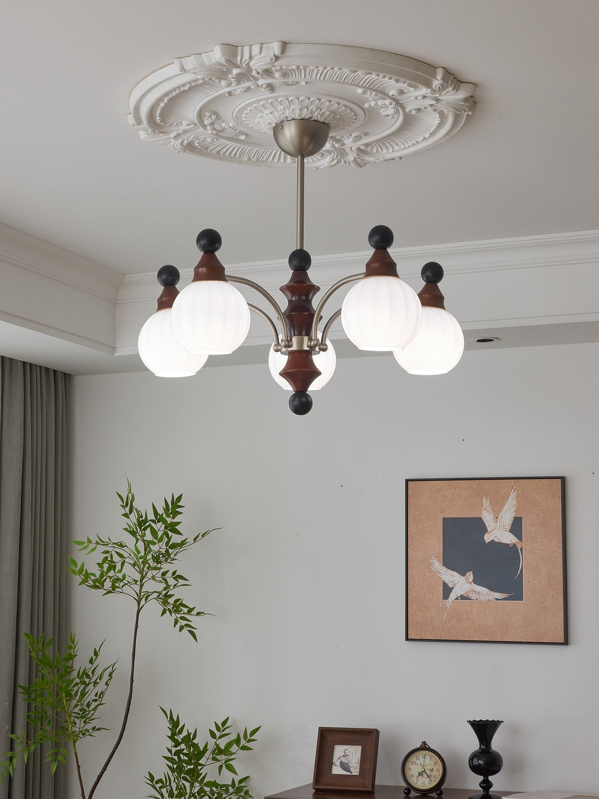 Zosilara elegant traditionel lysekrone i træ