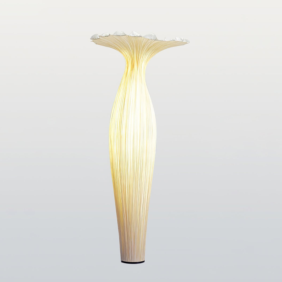 Candeeiro de pé em tecido orgânico Zarinir