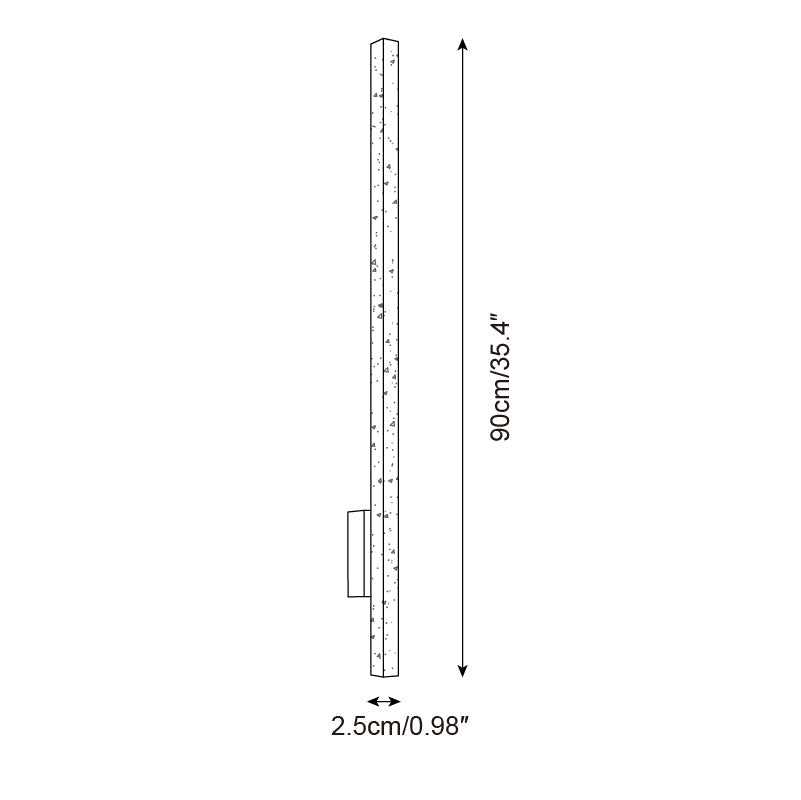 Corvella Wall Lamp Slim Linear Travertine Minimalist