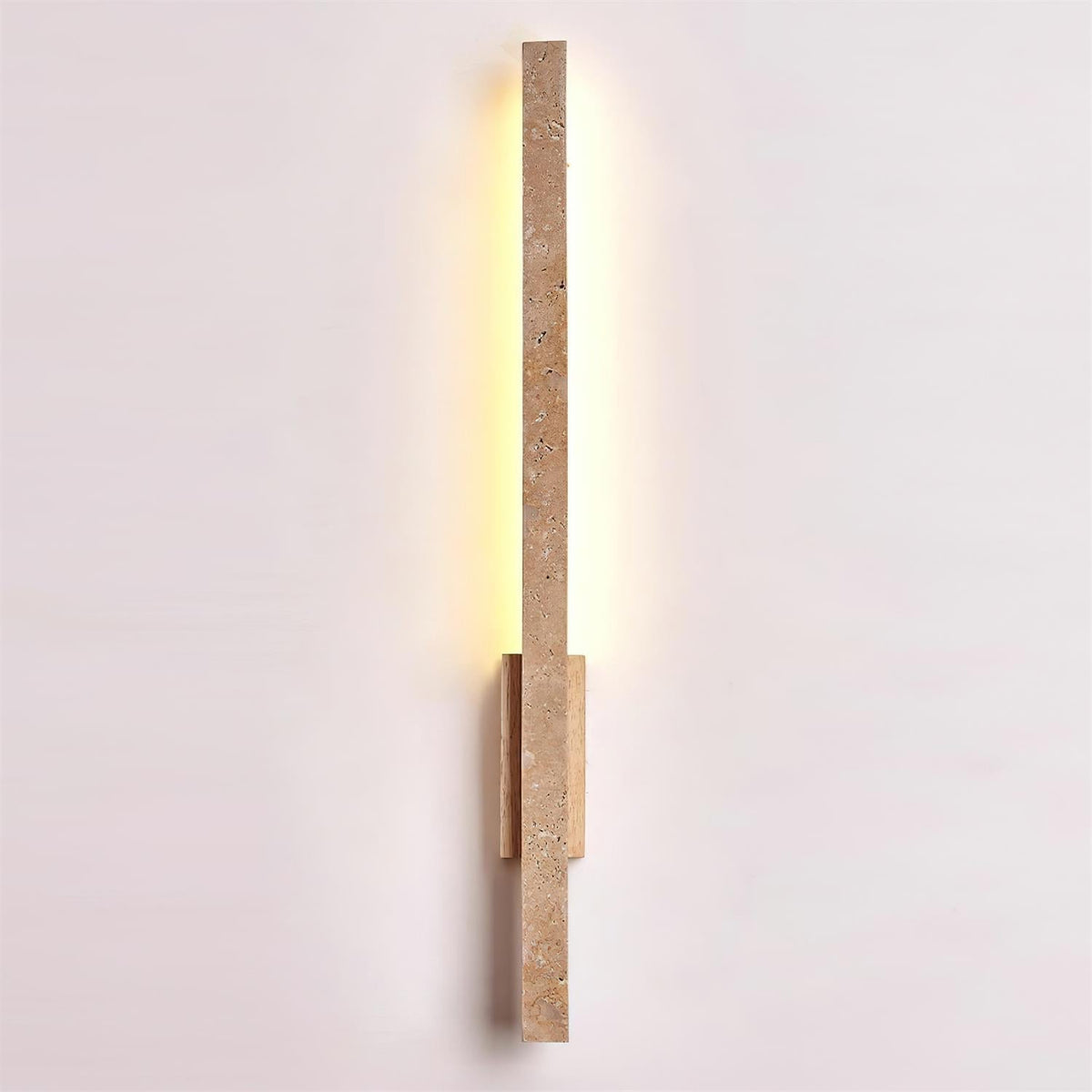 Corvella Wall Lamp Slim Linear Travertine Minimalist