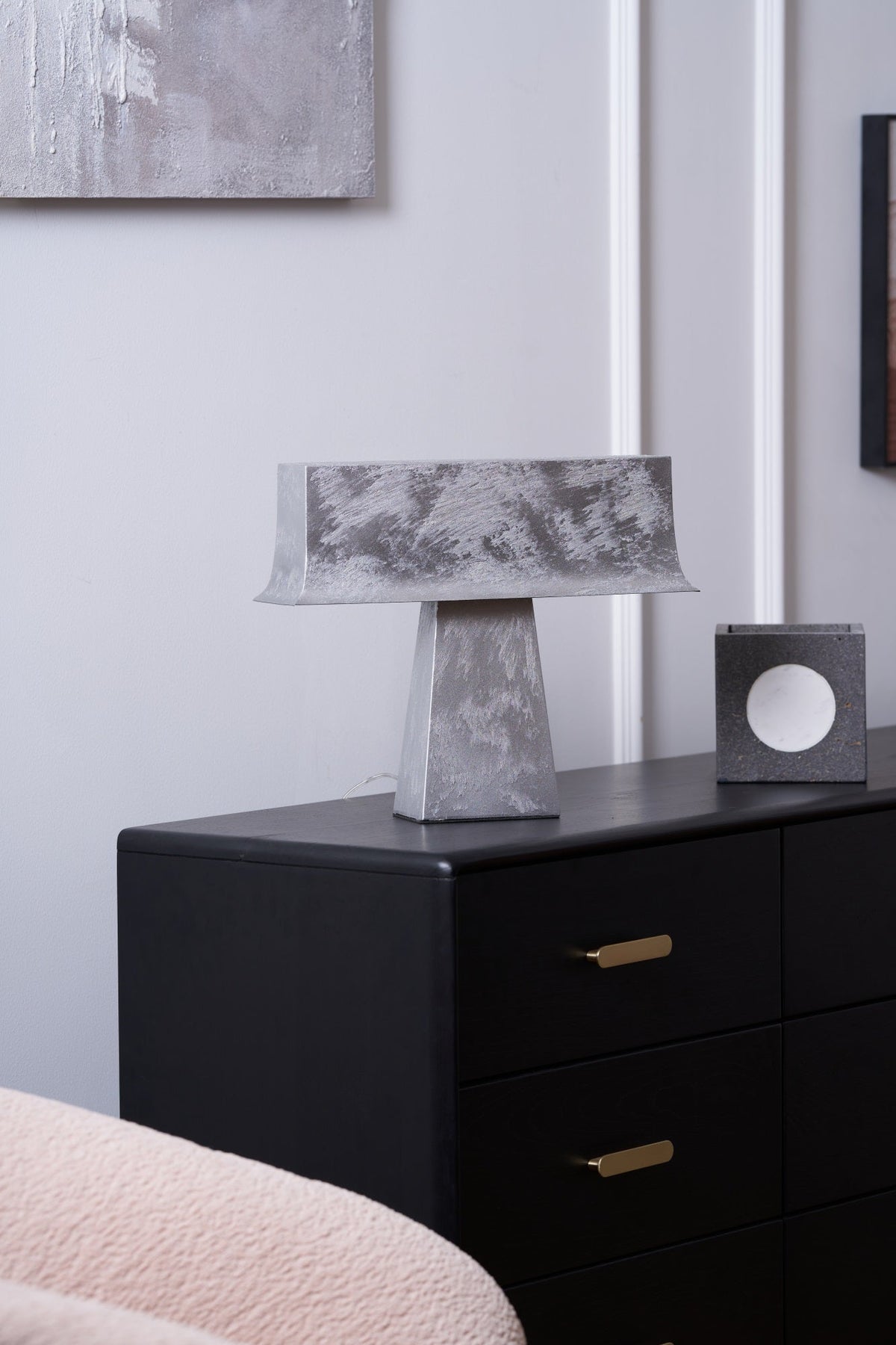 Candeeiro de mesa minimalista antigo Slate