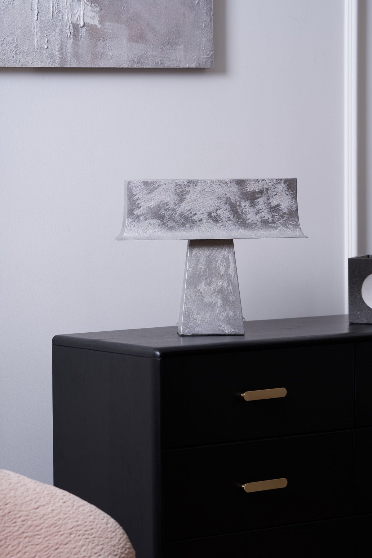 Candeeiro de mesa minimalista antigo Slate