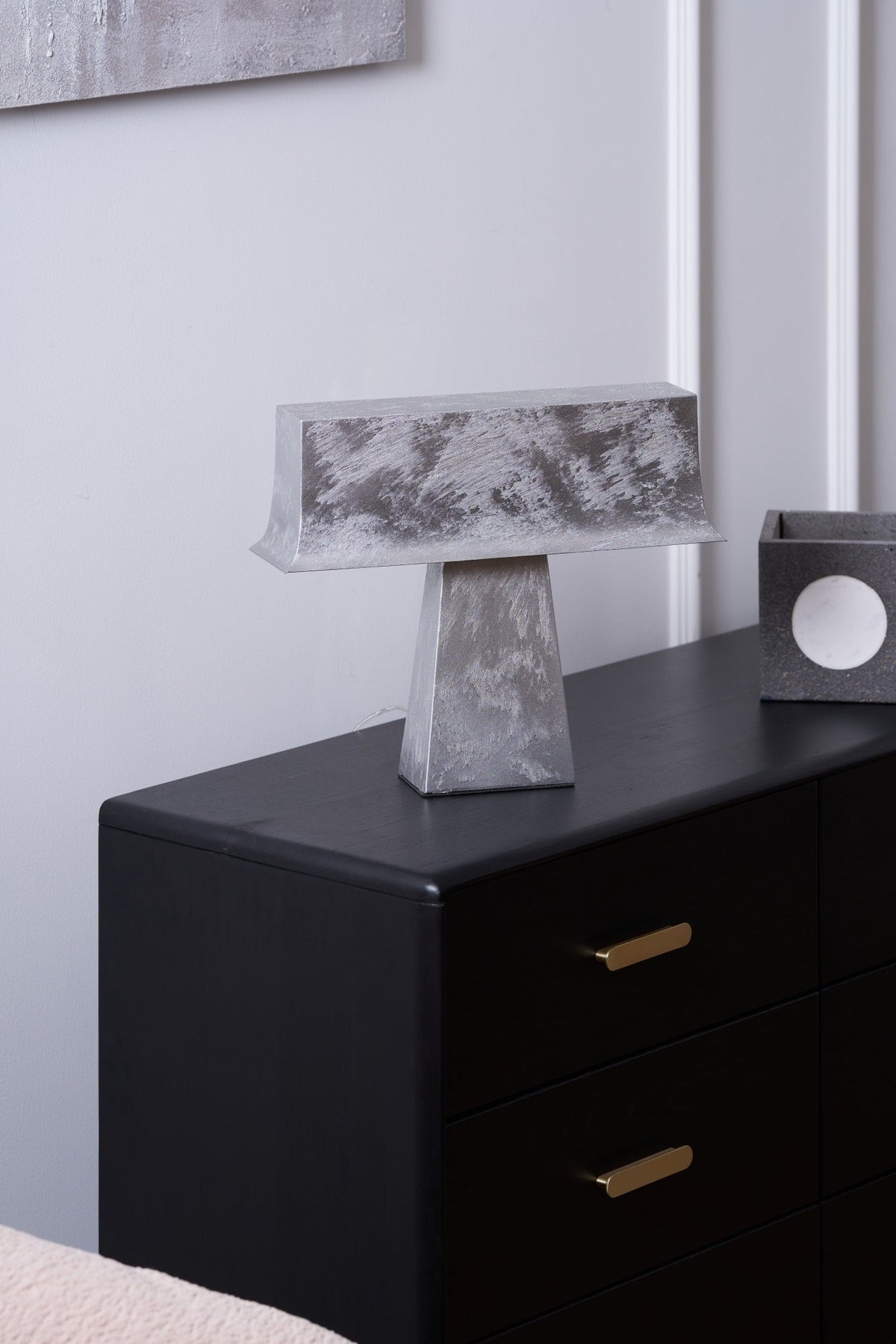 Candeeiro de mesa minimalista antigo Slate