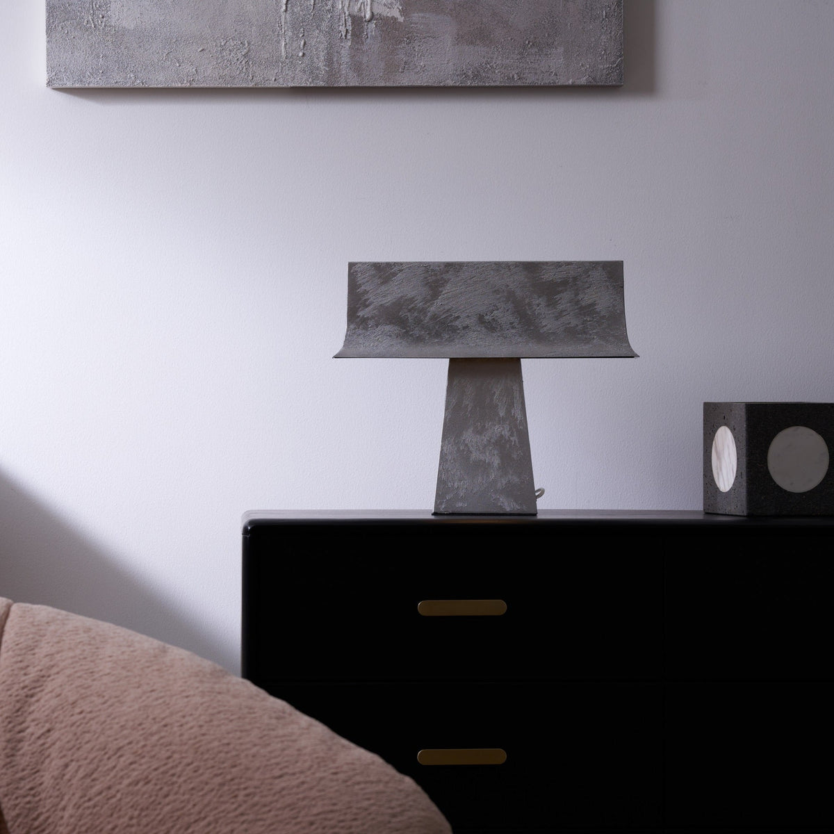 Candeeiro de mesa minimalista antigo Slate