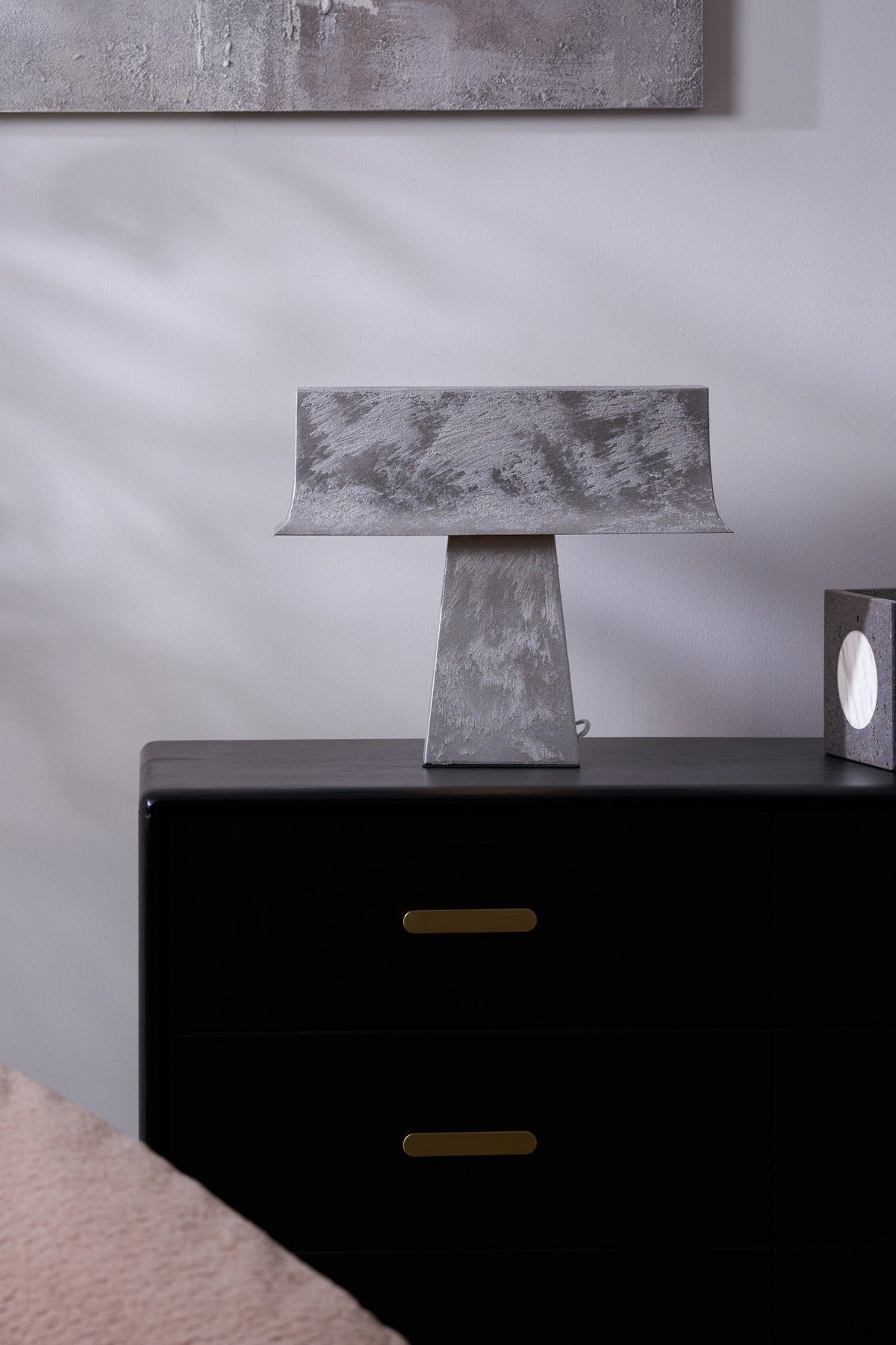Candeeiro de mesa minimalista antigo Slate