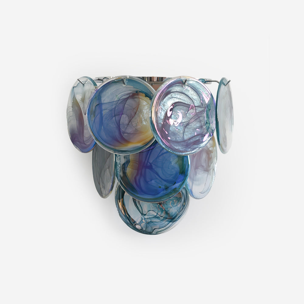 Elisa væglampe med flerfarvet kunstglas