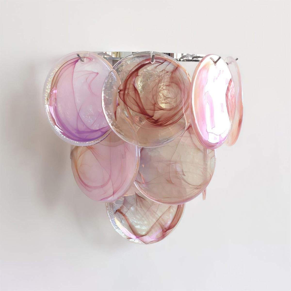 Elisa væglampe med flerfarvet kunstglas