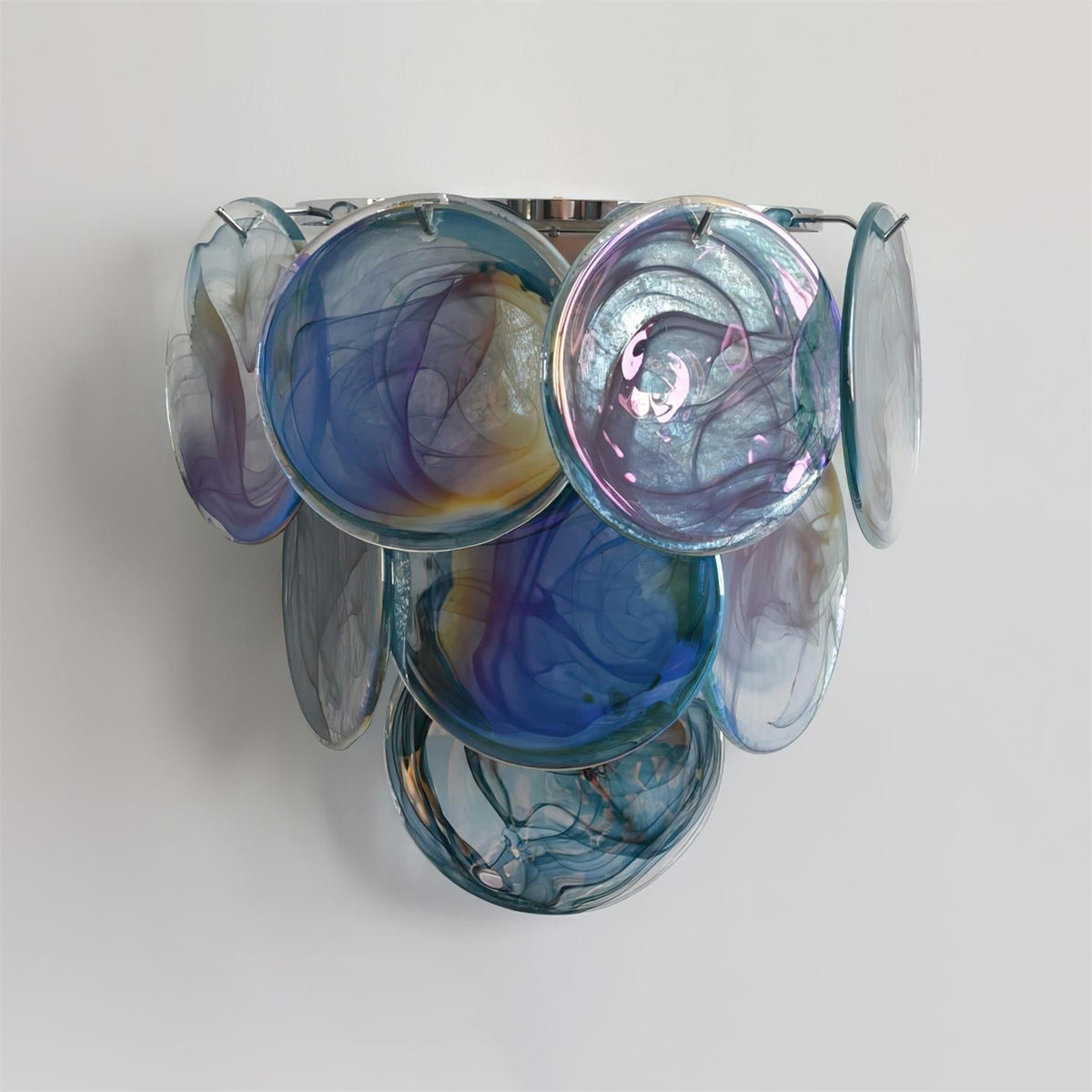 Elisa væglampe med flerfarvet kunstglas