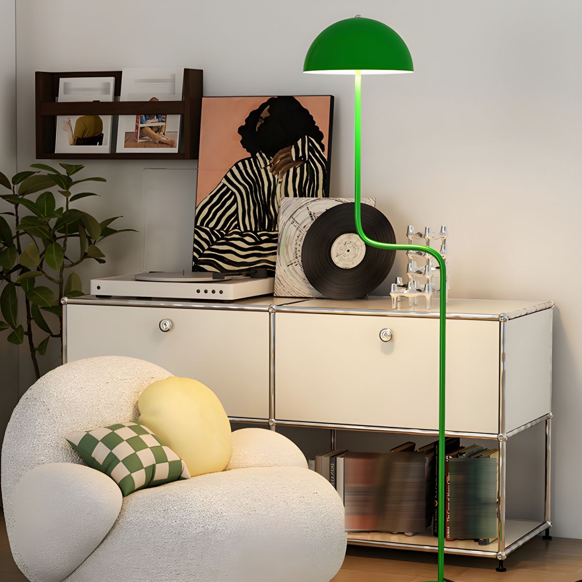Narain minimalistisk gulvlampe i glas