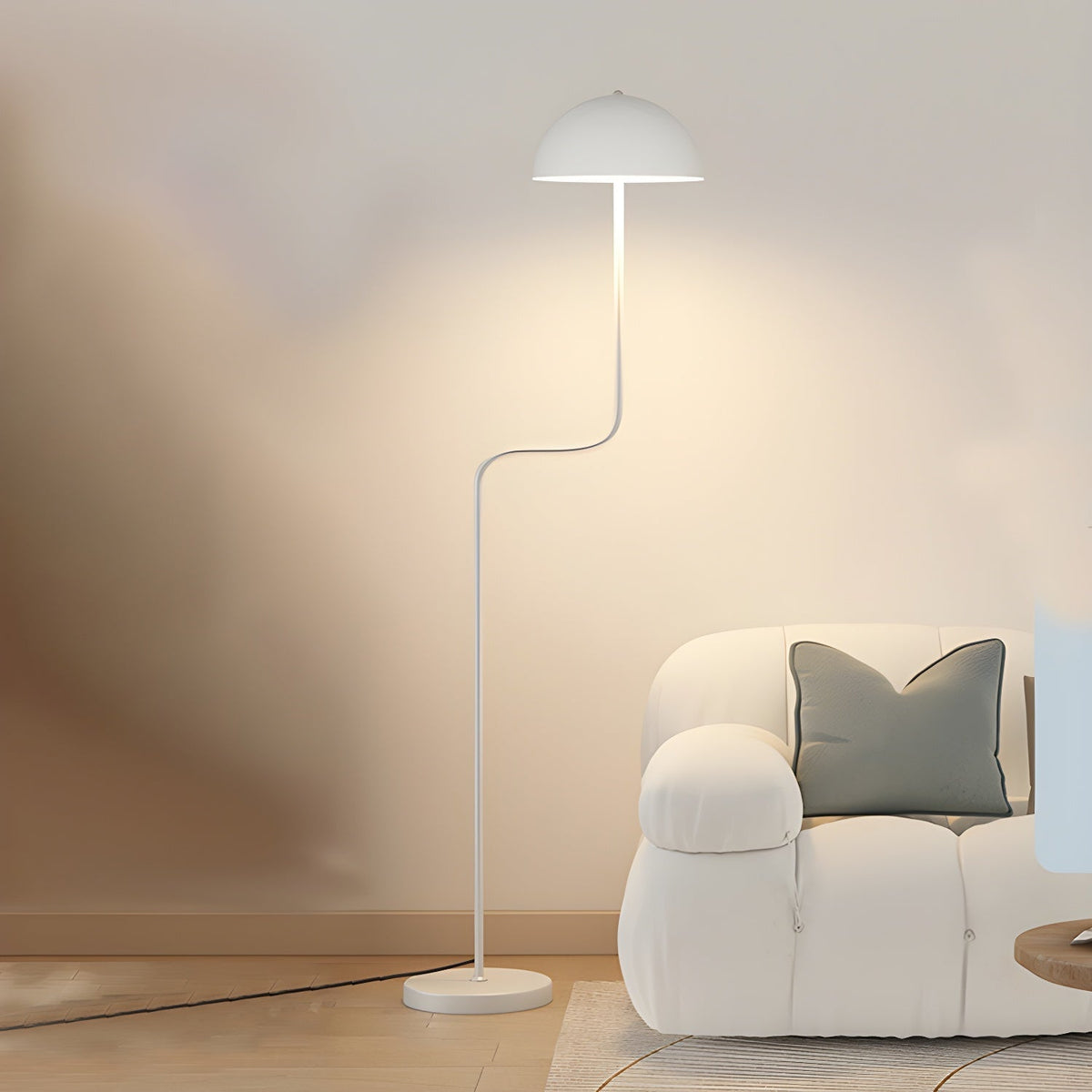 Narain minimalistisk gulvlampe i glas