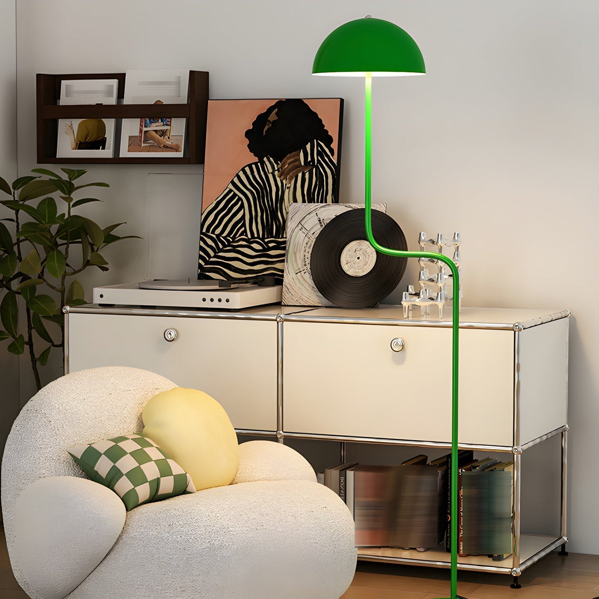Narain minimalistisk gulvlampe i glas