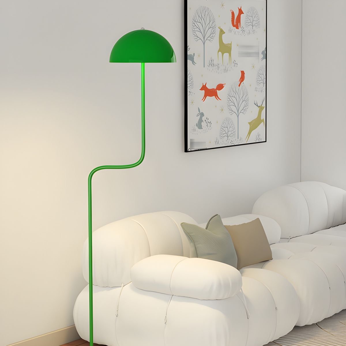 Narain minimalistisk gulvlampe i glas