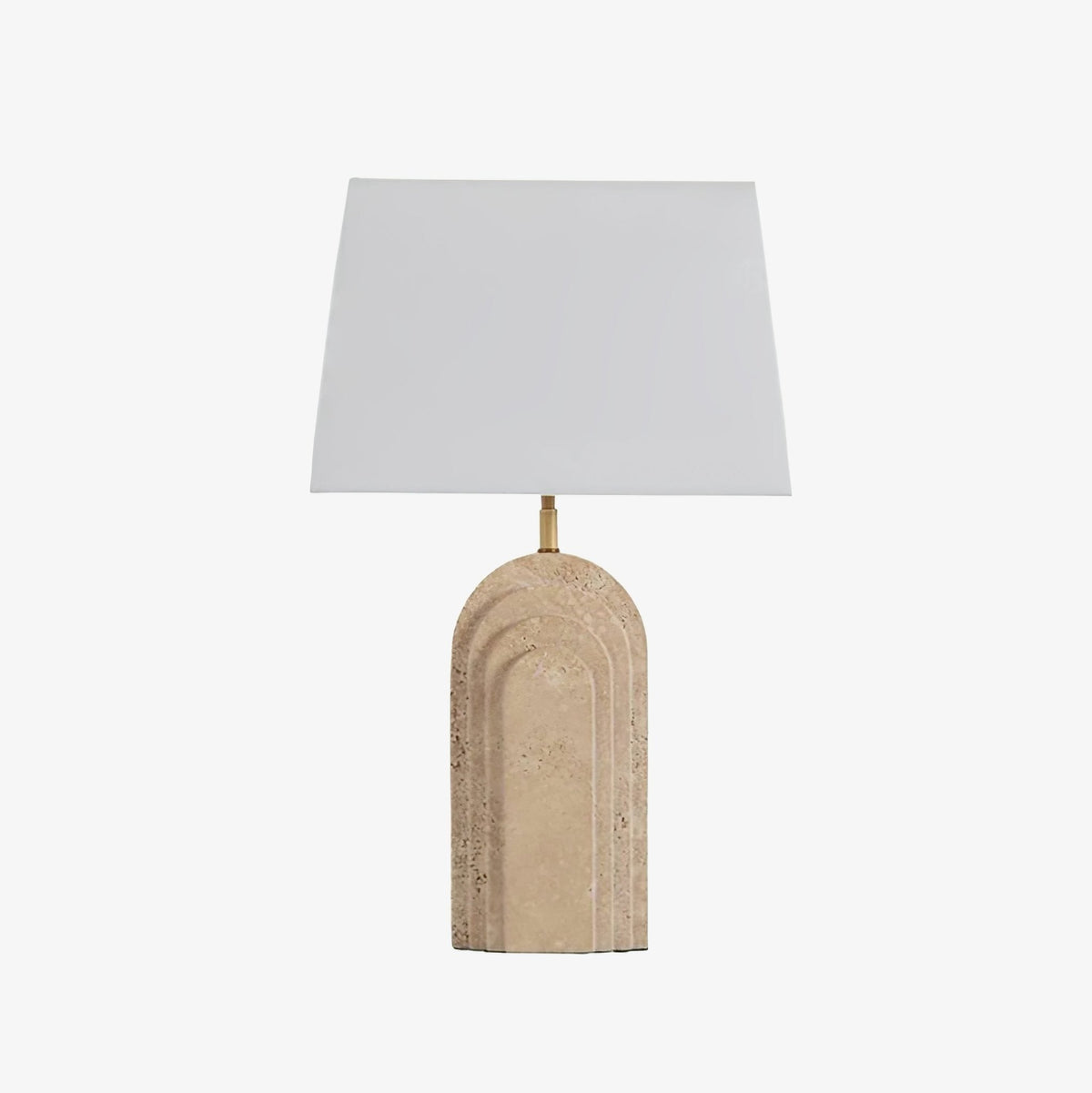 Candeeiro de mesa Seralira em travertino