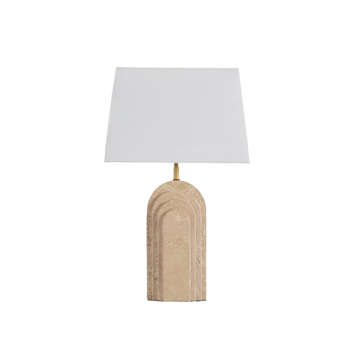 Candeeiro de mesa Seralira em travertino