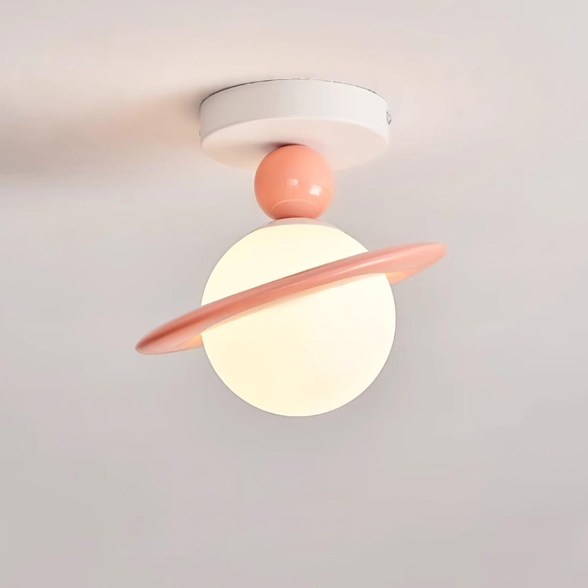 Selvian-kattovalaisin, retrohenkinen punavalkoinen Sputnik