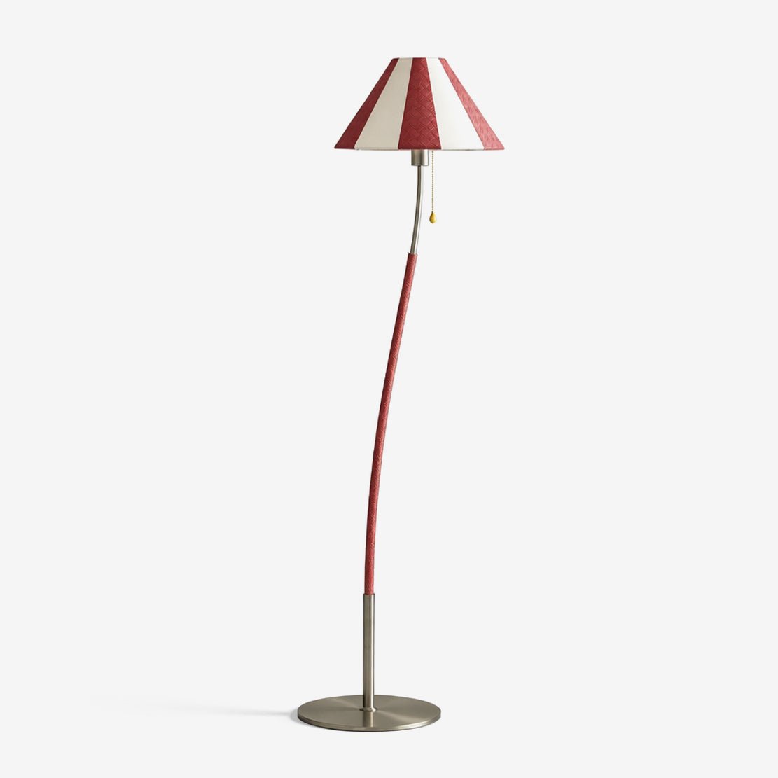 Selorelle böjd randig golvlampa