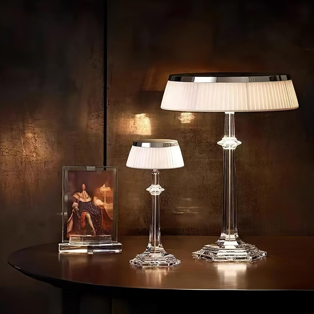 Haloza lúxusdúkborðlampi