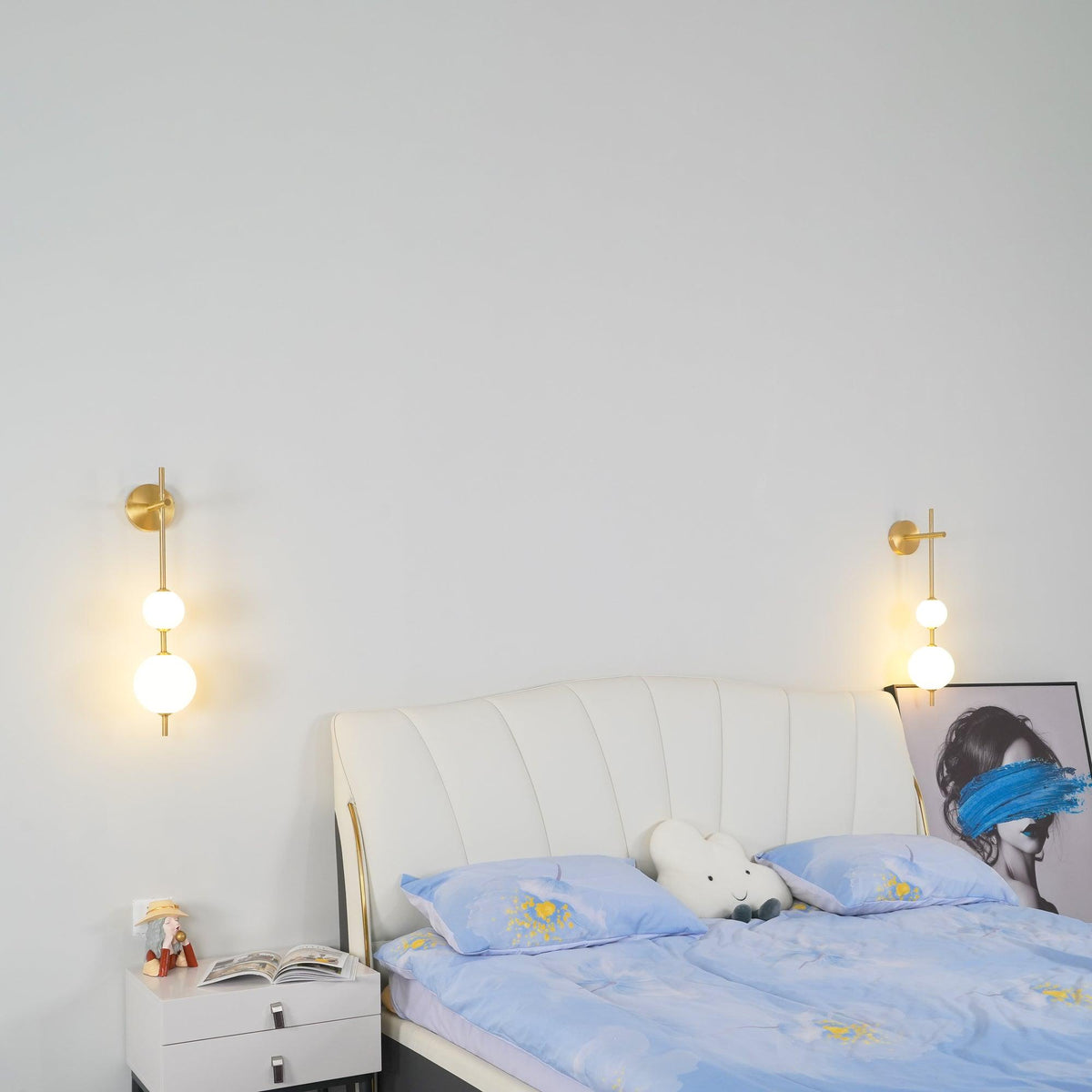 Candeeiro de parede vertical com globo minimalista Miriiella