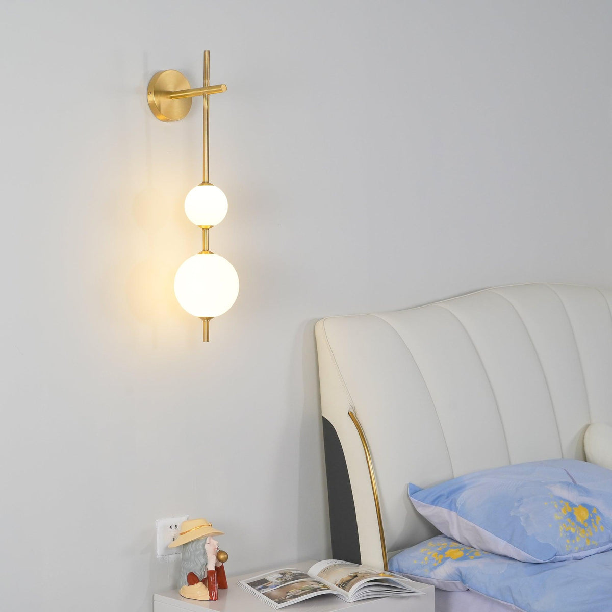 Candeeiro de parede vertical com globo minimalista Miriiella